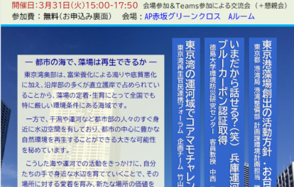 東京湾奥における藻場再生の挑戦